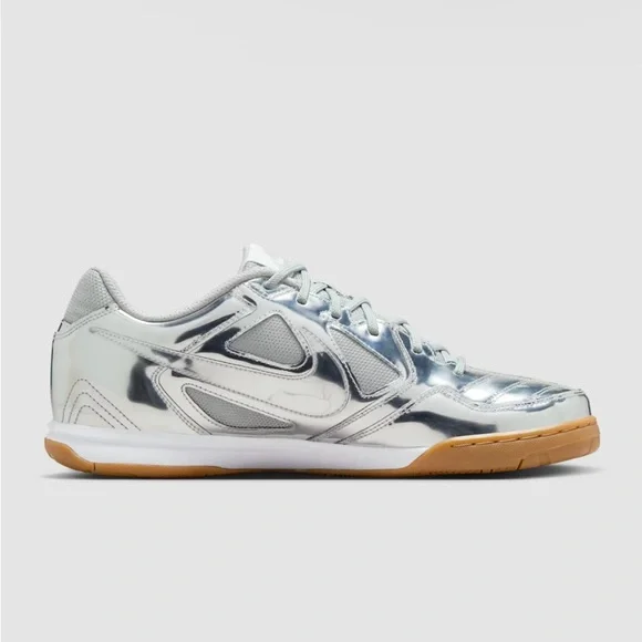 Nike Gato LV8 Metallic Silver Sneakers (New with Box) - Picture 2 of 5